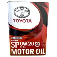 Масло моторное синтетическое Toyota 0W20 API SN/GF-6A 0888013205 0888012605 (4л)