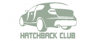 Наклейка МАРКИ АВТО "Hatchback clab" 150*100мм (белый) /3-630-004/