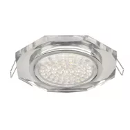 Светильник встраиваемый Ecola GX53 H4 5312 Glass стекло 8-угольник хром- хром ( зеркальный) 38*133