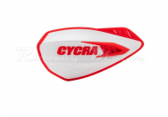 Защита рук мотокросс + крепеж на руль CYCRA CYCLONE белый/красный 