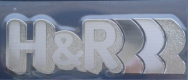 Наклейка металлизированная "H&R"