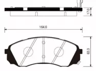 Колодки тормозные дисковые передние SANGSIN BRAKE SP1238