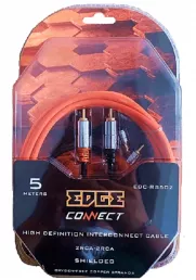 Кабель межблочный EDGE EDC-RS502 медный 2RCA-2RCA-5м