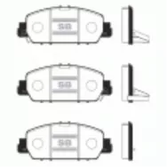 Колодки тормозные передние Sangsin Brake SP1779