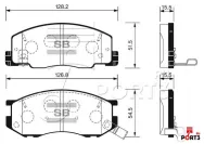 Колодки тормозные передние Sangsin Brake SP1433