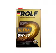 Масло моторное синтетическое ROLF ULTRA 0W30 ACEA A3/B4 API SL/CF 4л