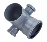 Отвод канализационный универсальный VALFEX 110/50x87.5, левый-правый 23123150