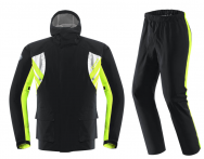 Дождевик раздельный Scoyco RC09  (куртка+брюки) черный/зеленый 3XL