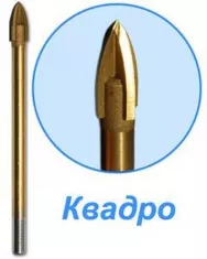Сверло по по стеклу Практика "Эксперт" Квадро 6х72мм, 034-977 