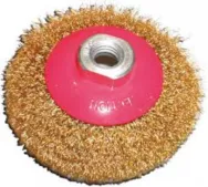Корщетка-колесо FIT 39052(38928М) (ST35105-125)с наклоном 125 мм желтая