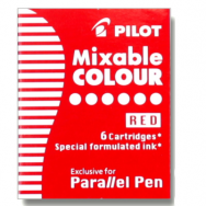 Картриджи PILOT для Parallel Pen красные 6шт.