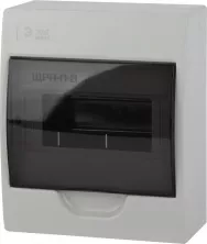 Бокс ЩРН-П-8мод настен пласт бел (дв.прозр) IP41 SIMPLE ЭРА