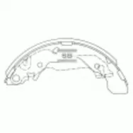 Колодки тормозные барабанные SANGSIN BRAKE SA062