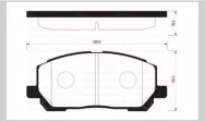 Колодки тормозные дисковые передние SANGSIN BRAKE SP1384