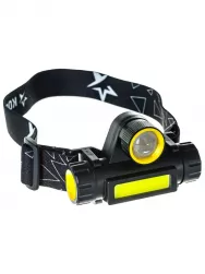Фонарь налобный КОСМОС H103WLith аккум. 1св/д 3W+COB 774945