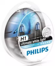 Лампы галогенные PHILIPS H1 12V 55W 12258DVS2 DIAMOND VISION (компл. 2шт)