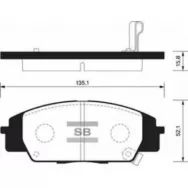 Колодки тормозные SANGSIN BRAKE SP1434