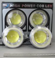 Дневные ходовые огни /светодиод/ KS-AUTO KS- 771 COB/1COB диод,10W,ангельс. глазки,93*43*93мм(2шт)