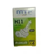 Лампа галогенная MTF H11 12V 55W Standard+30%