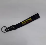 Брелок "ПЕТЛЯ" с нашивкой MOMO Black