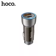 Адаптер HOCO NZ8 USB+Type-C (быстрая зарядка) /коричневый/