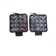 Фонари светодиодные (вспышка ФСО) MINI-48-F 8,5*8,5 двухцветные красно-синие (компл. 2шт)