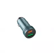 Адаптер HOCO Z49B /серый/USB+Type-C быстрая зарядка 