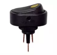 Тумблер ASW-20D-2A 12V 30A ON-OFF желтый