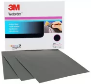 Бумага наждачная 3M Wetordry 401Q микротонкий абразив  P1500  в листах 138мм*230мм 02048/09545