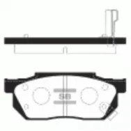 Колодки тормозные передние Sangsin Brake SP1462 