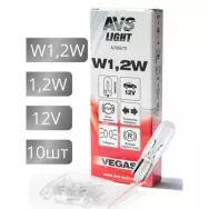 Лампа галогенная AVS Vegas 24V W1.2W (W2.1*4.6d) A78331S (1 шт)