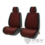 Накидки автомобильные PSV Hornet 2 FRONT (2шт) /черный-красный/