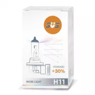 Лампа галогенная SVS H11 12V 55W PGJ19-2 Standard +30%