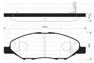 Колодки тормозные передние Sangsin Brake SP1383