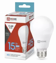 Лампа светодиодная низковольтная IN HOME LED-MO-PRO 15Вт 12-48В Е27 6500К 1200Лм