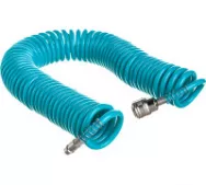 Шланг STELS полиурет.спиральн.BASF 10 м с быстросъемн.соедин.57007
