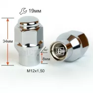 Гайка закрытая M12X1,50Х35 конус 19 ключ  с носиком