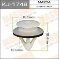 Клипса крепежная Masuma KJ1748