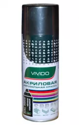 Kраска акрил аэрозоль VESLEE RAL 9005 520мл глянцевая черная