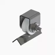 Ролик КАПРОЛОН d 50мм под УГОЛ на ПЛАТФОРМЕ P2530
