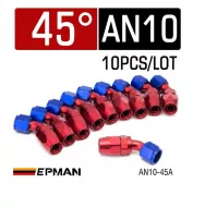 Фитинг EPMAN AN10/45 градусов/черный 