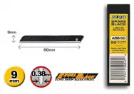 Лезвия OLFA OL-ABB-50B сегментированные BLACK MAX, 13 сегментов, 9*80*0,38мм
