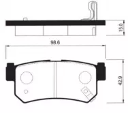 Колодки тормозные дисковые SANGSIN BRAKE SP1151
