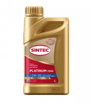 Масло моторное синтетическое SINTEC PLATINUM SAE 5W30 API SP, ACEA C2/C3 1л
