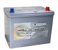 Аккумулятор ULTRA SOLAR 6CT-75 ASIA (п.п.) GREY ниж.креп.
