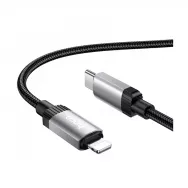 Кабель HOCO X117 Type-C+Apple 1м /черный/ быстрая зарядка