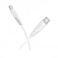 Кабель BOROFONE BX119 Type-C+Type-C 1м 3А/60W /белый/