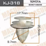 Клипса крепежная Masuma KJ318