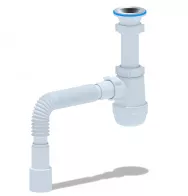 Сифон АНИ Грот 1 1/2"* 40 с гибкой трубой 40х40/50