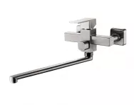 Смеситель для ванны, длинный излив, нерж. сталь VALFEX Antares Steel